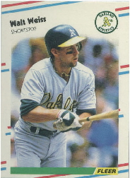1988 Fleer Update Baseball Cards       056      Walt Weiss